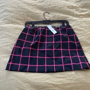 Alice and Olivia black and wild pink mini skirt